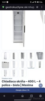 gastro chladnička 400l - 3