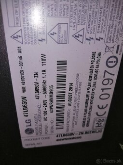 TV na diely funkčné poškodená obrazovka LG55LN575V - 3