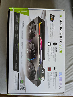 MSI Nvidia Geforce RTX 3070 Suprim X 8G - 3