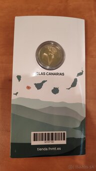 Španielsko 2€ - 2022 Proof Národný park Garajonay - 3