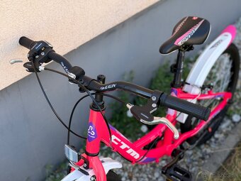 Ružový CTM Ellie 20” – krásny detský bicykel - TOP stav - 3