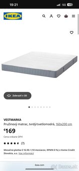 Postel +matrac+dva nočné stoliky - 3