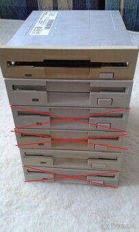 3x Disketové mechaniky (FDD) 1,44" HD - 3