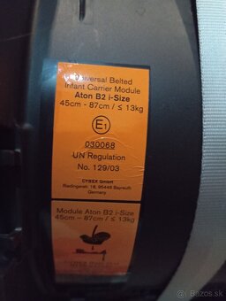 Predám autosedačku Cybex Aton B2 i-Size+ Isofix - 3