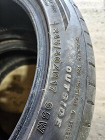 Letne pneu dvojrozmer 225/45 r17 +245/40 r17 - 3