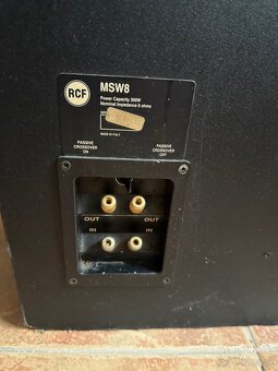 RCF MSW8 Subwoofer - 3