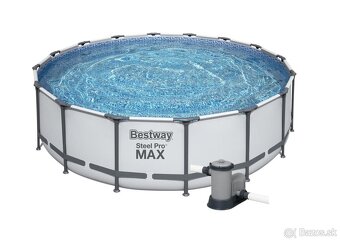 Veľký Bazén 4.88 x 1.22 m Bestway Steel Pro MAX - Šedý - 3
