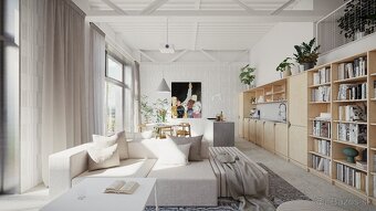 Veľký 1-izbový byt s terasou, 57m² - 3