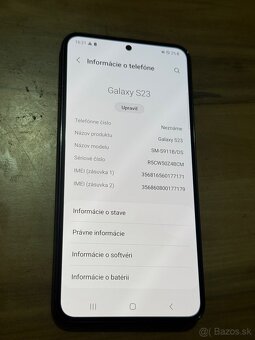 Predám Samsung Galaxy S23 8GB Rám 128GB Black Nový kus - 3
