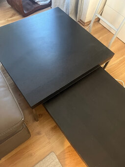 Predám konferenčné stolíky ,tmavá morená dyha a chróm. - 3