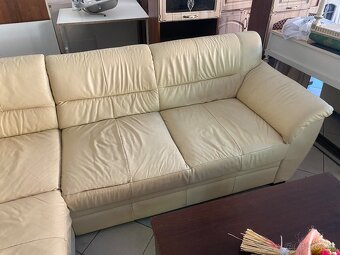 Kožená rohová sedačka - 3