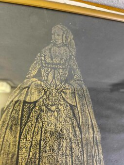 Anna Boleynova - starý mosadzny lep - 3