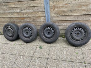 4ks Conti TS860 195/65 R16 +plechy orig VW golf 5 - 3