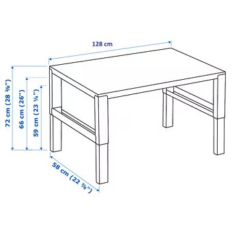 Predám výškovo nastavitelný stôl Ikea PÅHL spolu s stolickou - 3