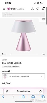 70% ZLAVA NOVA Lexon Luma L Svetloruzova metalicka farba - 3
