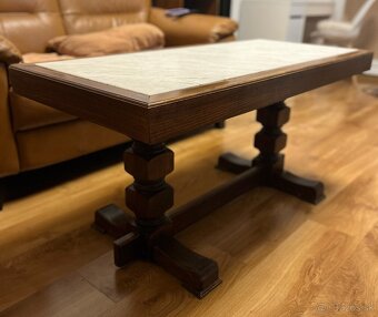 PREDÁM STÔL s mramorovou doskou – štýlový dobový kúsok - 3