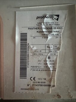 Protherm panter 25kw funkčný - 3