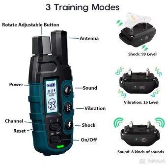 Profi Elektrický výcvikový obojok GPT 01 PRO. - 3