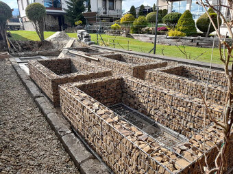 Gabion, Gabiony, Ploty z gabionov, Gabionové oporné múry - 3