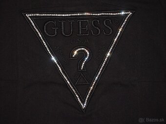 Guess dámske čierne tričko . - 3