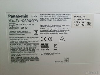 TV Panasonic VIERA TX-42AS600EW . - 3