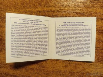 Slovenské národné povstanie 2024 PROOF – Investičné striebro - 3