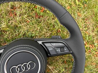 AUDI VOLANT ZKOSENY SPORTOVY + PADLA + AIRBAG - 3