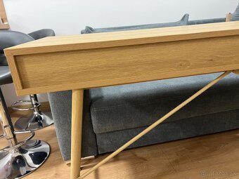 Písací stôl LINDVED – farba prírodného duba - 3