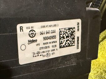 Svetlo vw golf 7 - 3