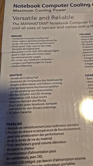 Chladiaca podložka Manhattan pod notebook, tri ventilátory - 3