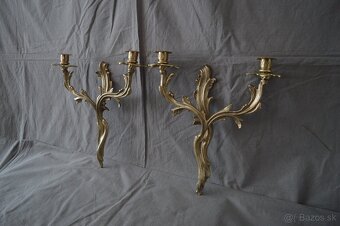 Mosadzné nástenné svietniky - 3
