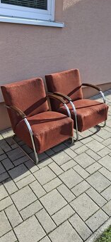 Funkcionalistické chrómové kreslá - 3