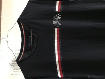 TOMMY HILFIGER originál black pánske tricko L - 3
