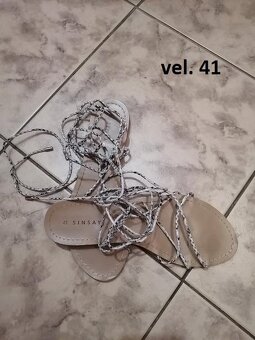 letne sandale s viazanim okolo nohy vel. 41 - 3