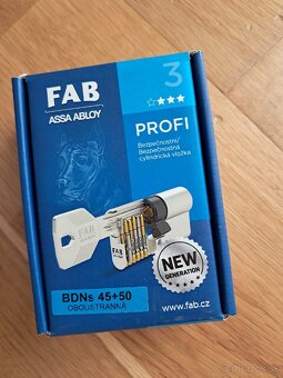Cylindricka bezpečnostná vložka FAB ☆☆☆ - 3