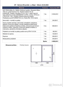 Predám NOVÉ okno HS portál matná . - 3