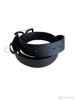 Dolce & Gabbana pánsky kožený opasok s logom, Nero/Black BC4 - 3