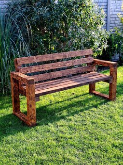 Drevená lavička/lavica - 3