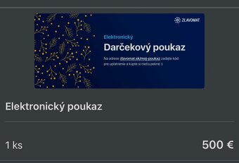 Zľavomat 500€ poukaz voucher - 3