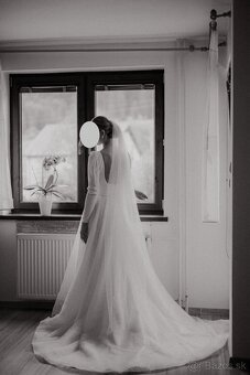 Svadobné šaty, veľkosť 36/38 - 3