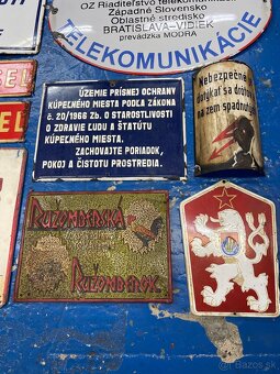 Smaltovane plechove cedule tabulky ČSR ČSSR - 3