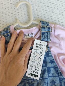 Dievčenské rifle na traky +tričko - 3