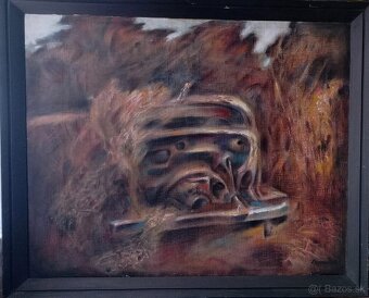 predám zarámovanú olejomaľbu na plátne - 3