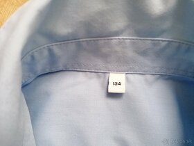 Chlapčenská modrá košeľa. Veľkosť: EU 134 - 3