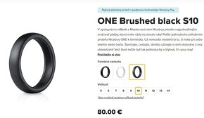Platobny prsten niceboy ONE Brushed black S10 - 3