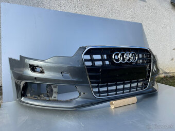 AUDI A6 4G C7 - SLINE přední nárazník vč. masky - 3