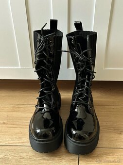 Parádne dámske vysoké topánky č.38 - 3