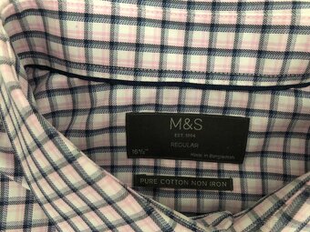 Nová M&S pánska košeľa, veľ. L, obvod krku - 42 cm - 3
