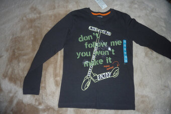 ÚPLNE NOVÉ S VISAČKOU-pekné tričko s dlhým ruk.,v.146/152 - 3