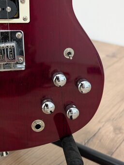 Flight Pioneer Solid Body Cherry Red Electric Ukulele - 3